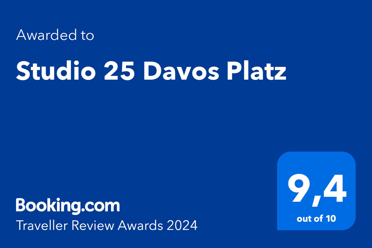 Booking.com Traveller Review Awards 2024