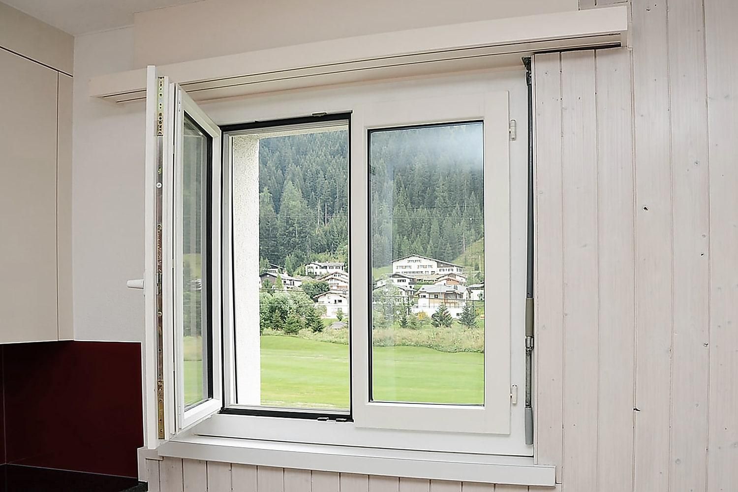 Küchenfenster - Ferienwohnung Studio 25 - Haus Green - Davos Platz